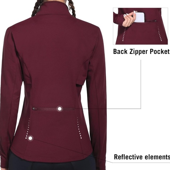 BALEAF Women's Fleece Running Jacket - Picture 2 of 5